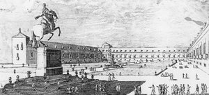 Fassade und Eingang zum Buen Retiro Palast, Madrid von Louis Meunier